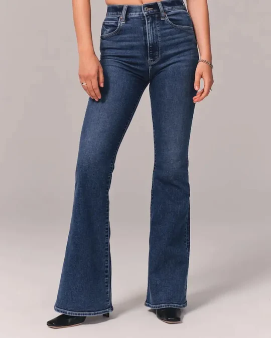 CurveContour - High Waisted Flare Jeans