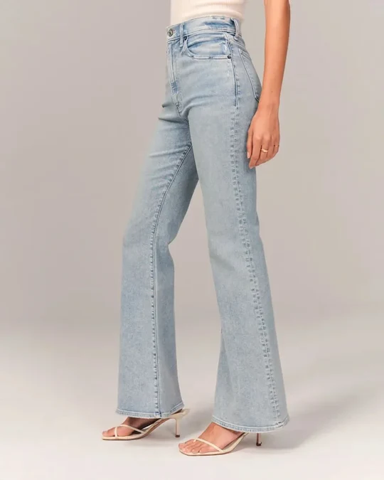 CurveContour - High Waisted Flare Jeans