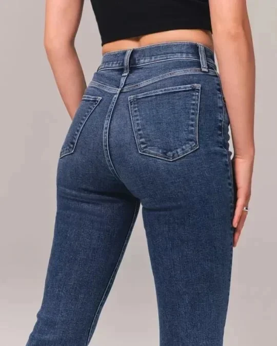 CurveContour - High Waisted Flare Jeans