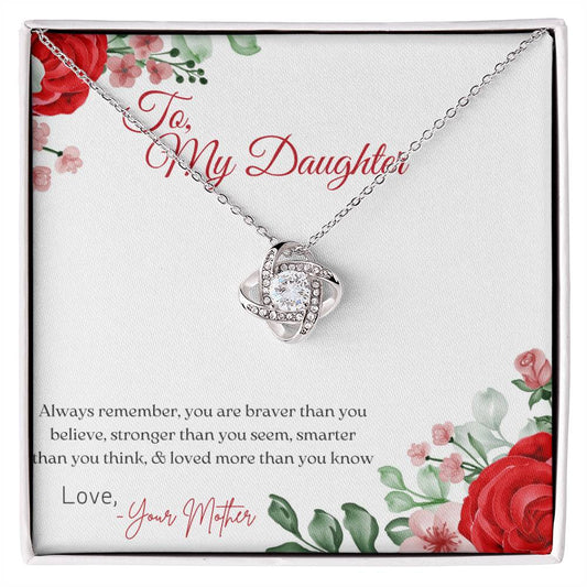 To My Daughter - Mother's Love Necklace